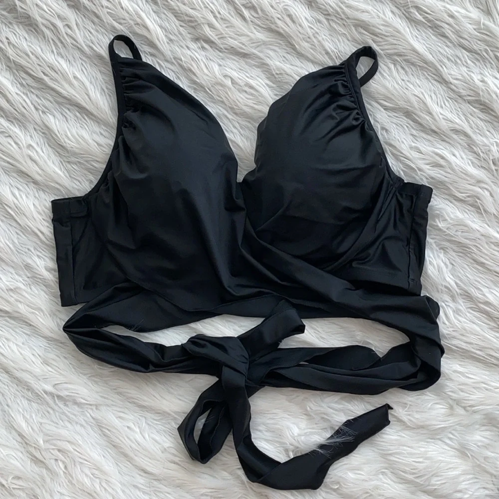 Swim by Cacique | Long Line Wrap Bikini Top